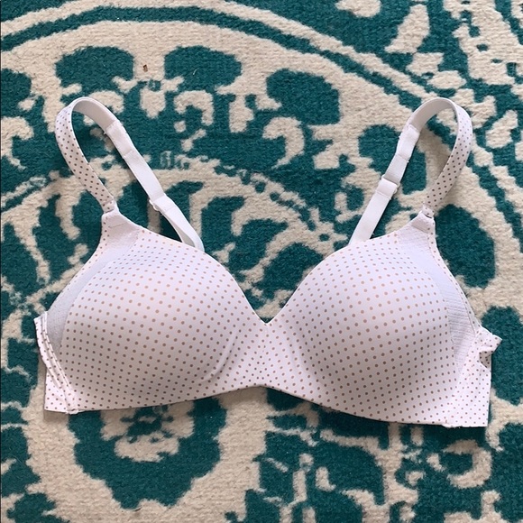 White polka dot t-shirt bra - Picture 1 of 4
